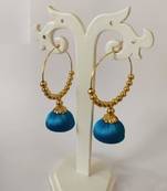 Blue jhumkas