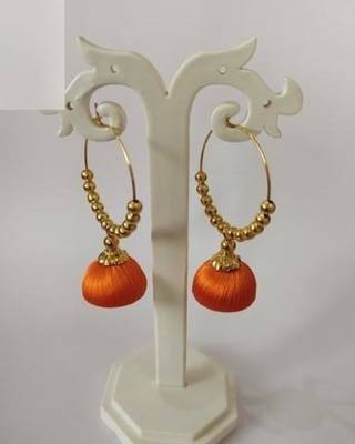 Orange jhumkas 1