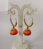 Orange jhumkas