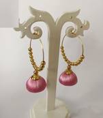 Pink jhumkas