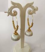 White jhumkas