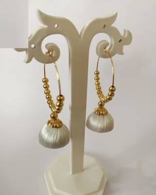 White jhumkas 2