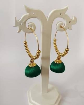 Green jhumkas 2