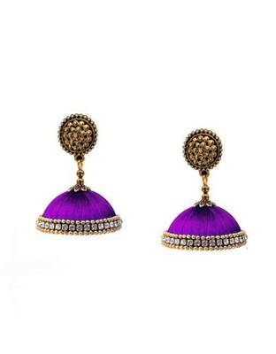 Purple jhumkas 2