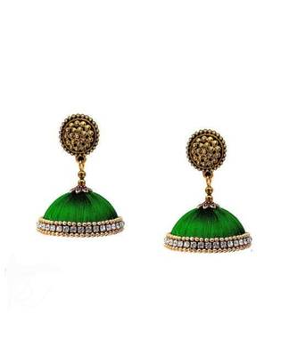 Green jhumkas 1