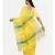 Yellow Triangle Design Hand Weaven Cotton Silk Handloom Saree With Blouse