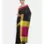 Black Plain Work Khadi Cotton Handloom Saree With Blouse