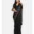 Black Stribe Work Cotton Silk Handloom Saree With Blouse