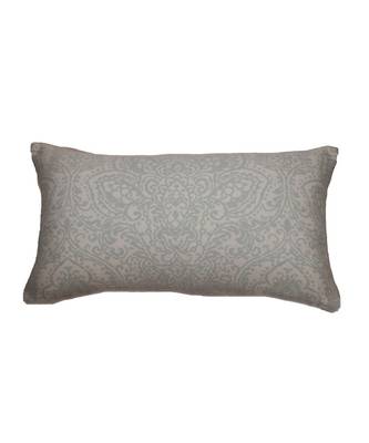 Cotton Blend Blue Self Textured Cushion cover (12x22 in) 2