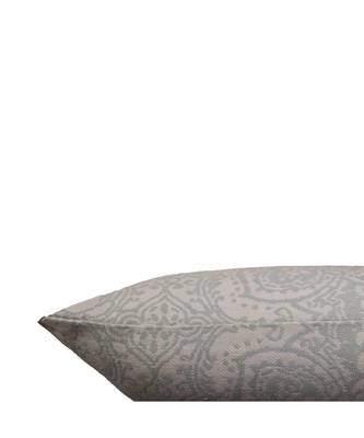 Cotton Blend Blue Self Textured Cushion cover (12x22 in) 3