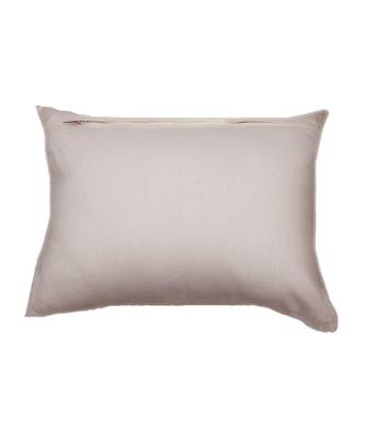 Cotton Blend White Beige Patchwork With Pintucks Cushion cover (14X19 in) 2