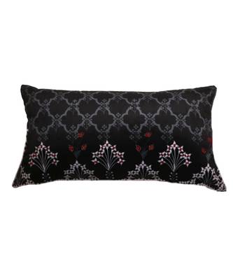 Velvet Black Digital print Cushion cover (12X22 in) 2