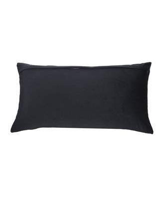 Velvet Black Digital print Cushion cover (12X22 in) 3