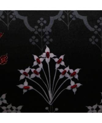 Velvet Black Digital print Cushion cover (12X22 in) 5