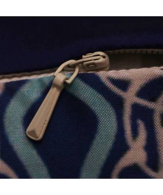Polyester Blue Digital print With Embroidered Cushion cover (12x12 in) 6