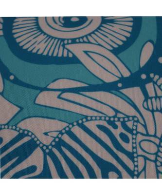 Poly Canvas Blue Digital print Cushion cover (12x12 in) 3