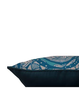 Poly Canvas Blue Digital print Cushion cover (12x12 in) 4