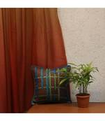 Polyester Blue Digital print Cushion cover (12x12 in)