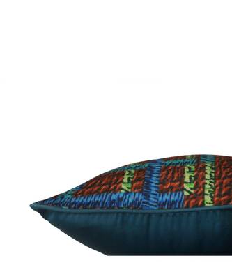 Polyester Blue Digital print Cushion cover (12x12 in) 4