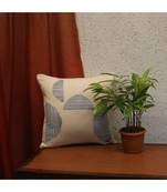 100% Cotton White Embroidered Cushion cover (12x12 in)