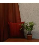 Polyester Red Pintucks With Cord Work Cushion cover (12x12 in)