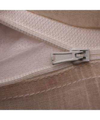 Polyester Off White Hand embroidered Cushion cover (12x12 in) 5