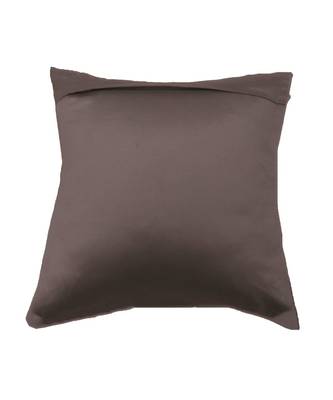 Polyester Silver Hand embroidered Cushion cover (12x12 in) 5