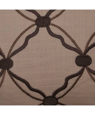 Cotton Linen Off White Embroidered Cushion cover (12x12 in) 3