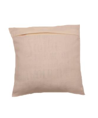 Cotton Linen Off White Embroidered Cushion cover (12x12 in) 6