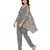 green  printed jumpsuit with loop buttons paired printed jacket