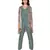 green  printed jumpsuit with loop buttons paired printed jacket