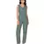green  printed jumpsuit with loop buttons paired printed jacket