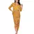 yellow  oveerlap sequence printed drape dress