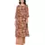 beige  printed kurta with printed pants