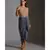 printed bustier with tassel detail paired with dhoti drape skirt and jacket