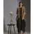 printed dhoti jumpsuit with tassel detail paired with sequence jacket