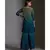 printed kurta with side slits and printed pants with mirror work embroidery