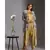 printed dhoti jumpsuit paired with asymmetrical jacket