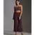 printed bustier paired with printed pants and jacket