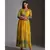 overlap printed dress with gathers