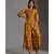 printed collared jumpsuit with front opening and potli button details