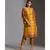 kurta with side slit and bell sleeves paired with printed pants