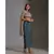 printed crop top with angel sleeves paired with printed dhoti drape skirt