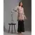 printed overlap kurta paired with sharara pants