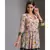 printed overlap kurta paired with sharara pants