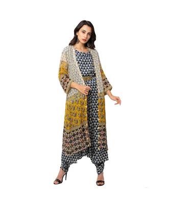 Printed Jumpsuit With Embroidred Jacket 2