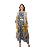 Printed Jumpsuit With Embroidred Jacket