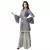 silk kurta with bell sleeves paired with printed garara bottom and net dupatta