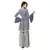silk kurta with bell sleeves paired with printed garara bottom and net dupatta