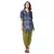collar jacket with front opening and baloon sleeves is paired with dhoti pants
